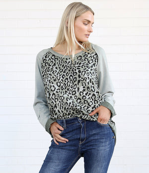 Thea Cotton Leopard Top