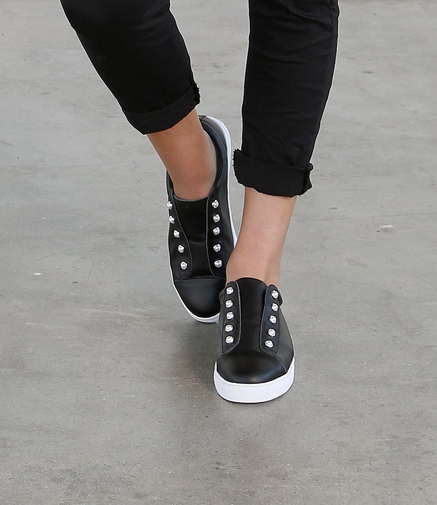 Hinako Leather Sneakers - Ann Bennetti Shop