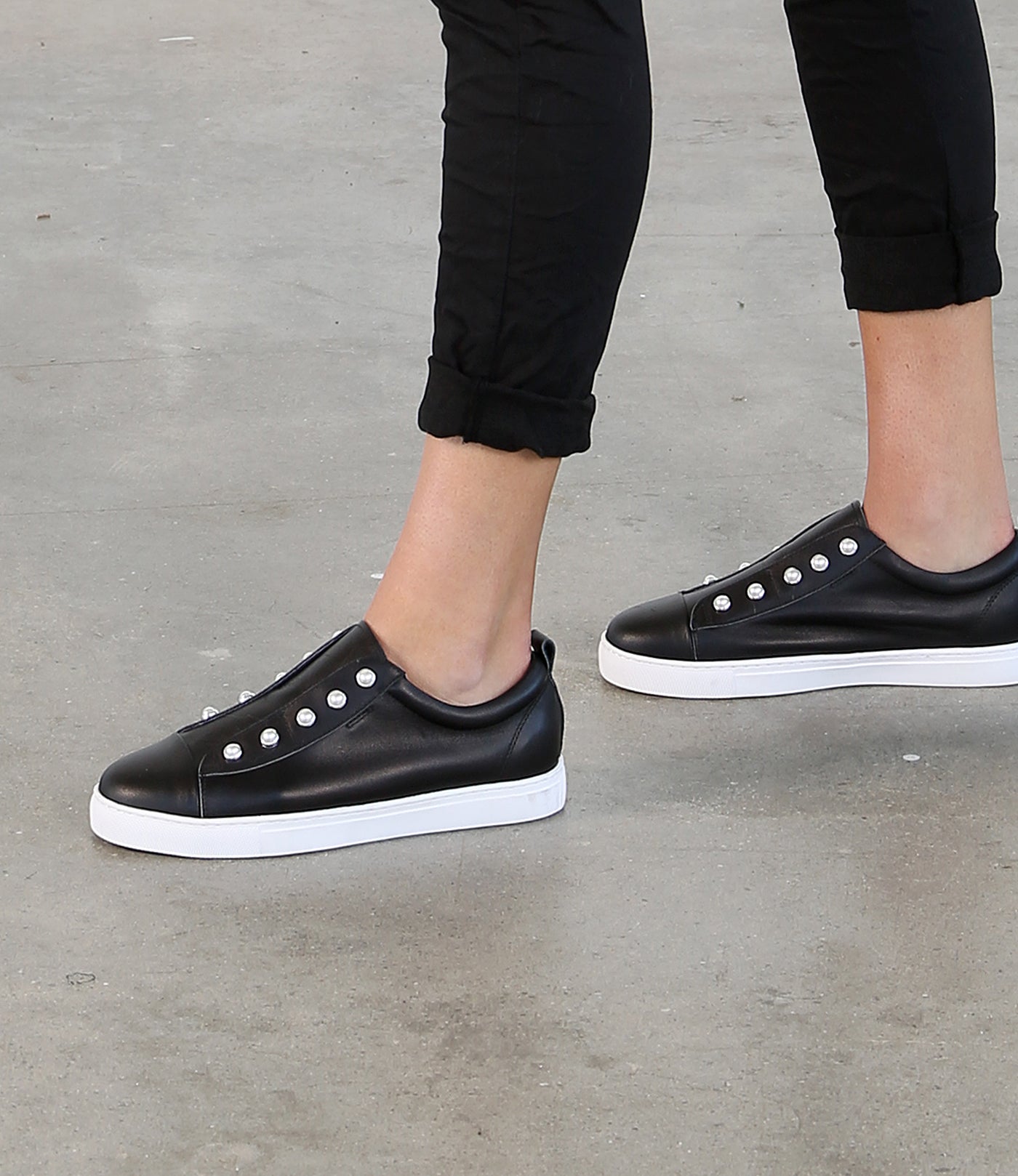 Hinako Leather Sneakers - Ann Bennetti Shop